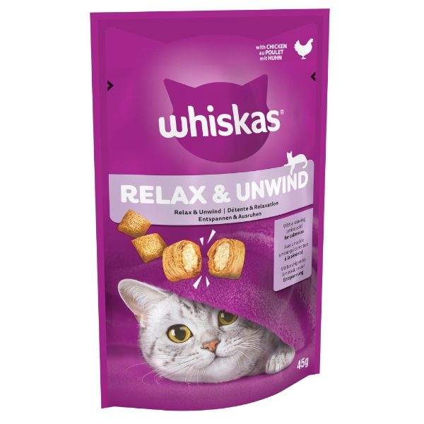 Whiskas Relax & Unwind Cat Treats 45g