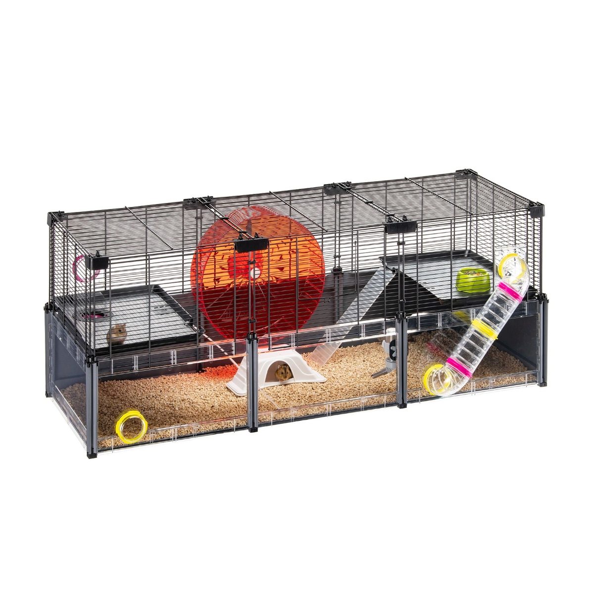 Multipla Hamster Large Black Cage - Vital Pet Group