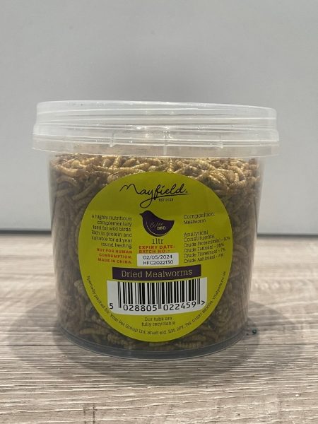 Mayfield Dried Mealworms 1ltr