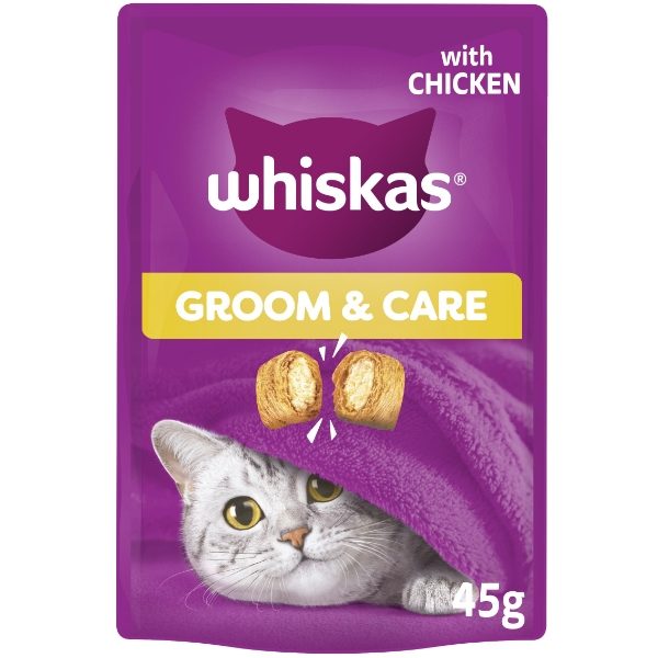 WHISKAS Groom & Care Cat Treats 45g