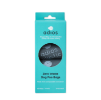 Adios Plastic Compstable Poo Bag Grey 4 x 15's