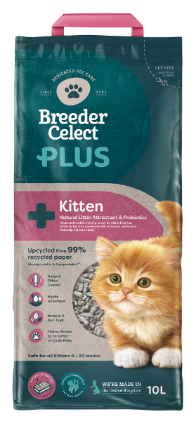 Breeder Celect PLUS Kitten Paper Cat Litter 10L