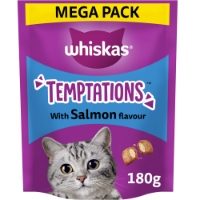 Whiskas Temptations Cat Treats With Salmon 180g