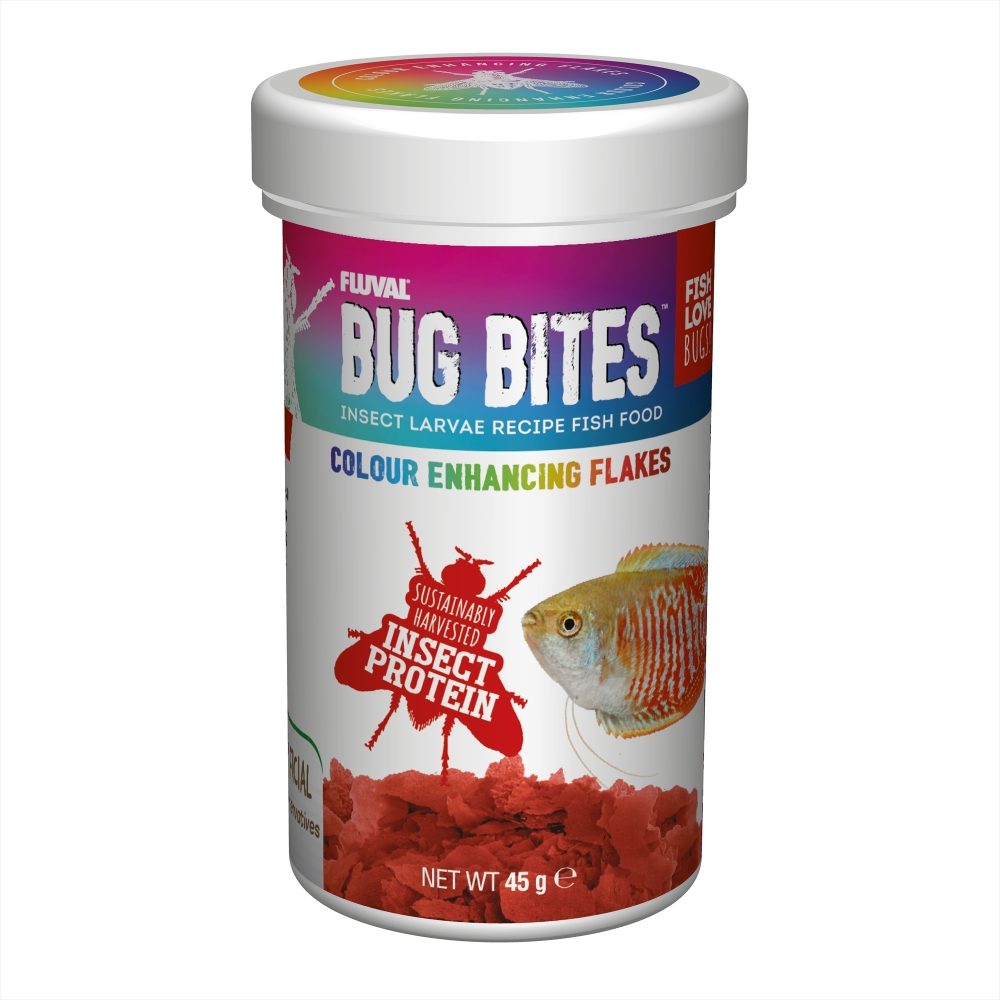 Fluval Bug Bites Color Enhancing Flakes 45g - Vital Pet Group