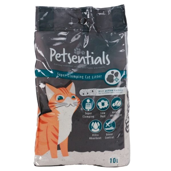 Petsentials Super Clumping Litter + Activated Carbon 10ltr