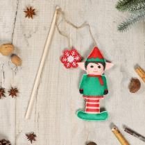 Pet Brands Festive Elf Play And Fill Cat Toy