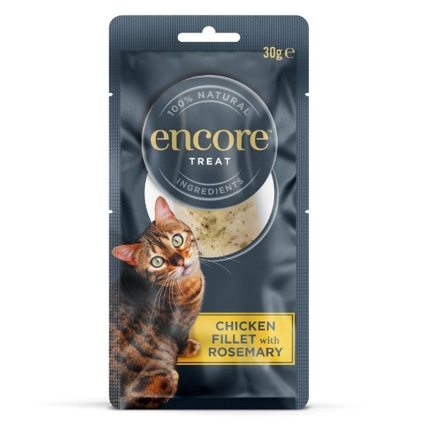 Encore Highprotein Adt Cat Treat Chk Fillet & Rosemary 30g