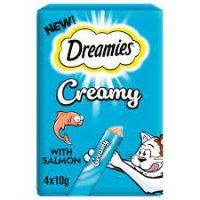 Dreamies Creamy Cat Treats With Salmon 40g