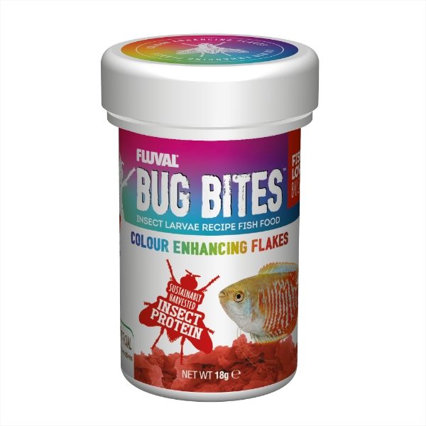 Fluval Bug Bites Color Enhancing Flakes 18g - Vital Pet Group