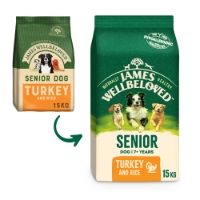 Jwb Adult Dog Senior Turkey & Rice Kibble 15kg