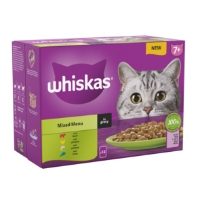 Whiskas 7+ Cat Pouches Mixed Menu In Gray 12x85g