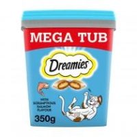 Dreamies Cat Treats With Salmon Flavour 350g Megatub