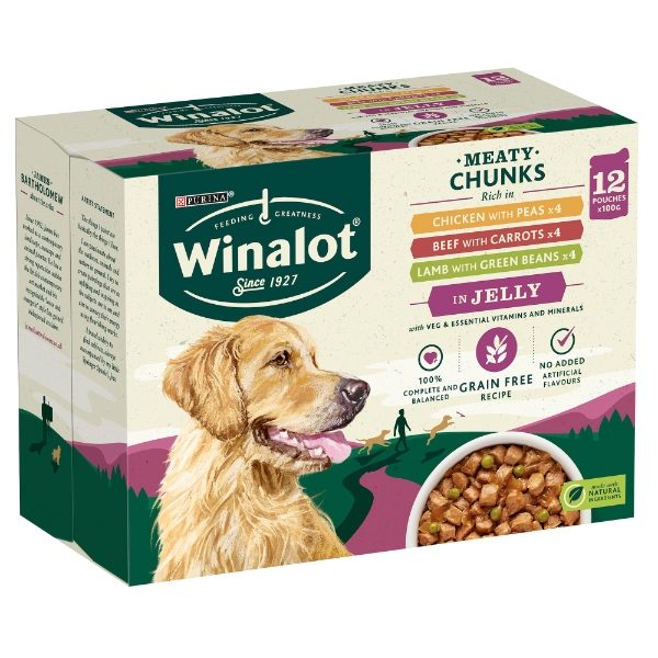 Winalot Pch Adult In Jelly Chk Beef & Lamb 12x100g